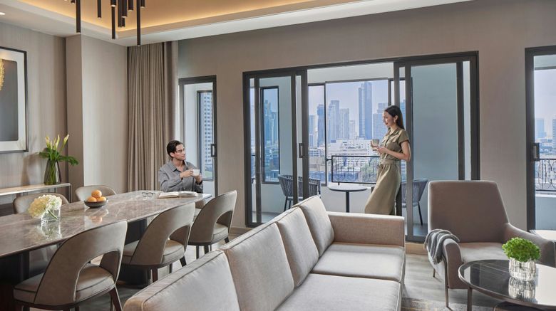 <b>Marriott Executive Apartments, Bangkok Suite</b>. Images powered by <a href="https://www.leonardoworldwide.com/" title="Leonardo Worldwide" target="_blank">Leonardo</a>.