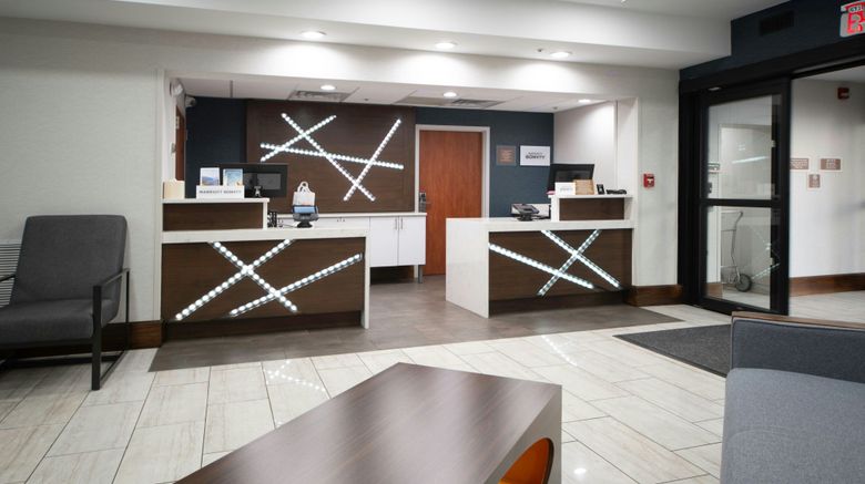 <b>Four Points by Sheraton - Fayetteville Lobby</b>. Images powered by <a href="https://www.leonardoworldwide.com/" title="Leonardo Worldwide" target="_blank">Leonardo</a>.