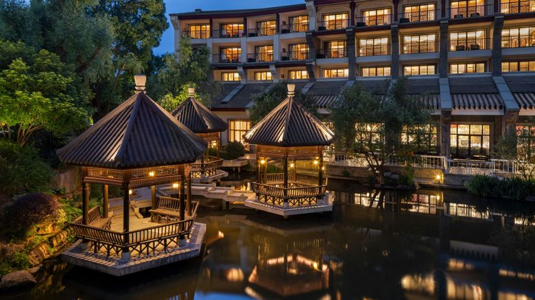 <b>Sheraton Grand Wetland Park Resort Exterior</b>. Images powered by <a href=https://www.travelagewest.com/Hotels/Hangzhou-China/
