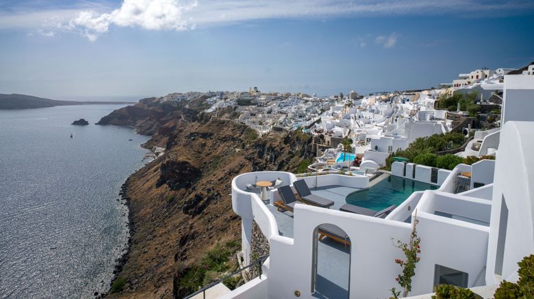 Ikies Santorini Exterior. Images powered by <a href="https://www.leonardoworldwide.com" target="_blank" rel="noopener">Leonardo</a>.