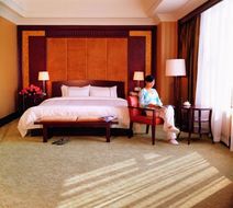 Golden Hotel Room