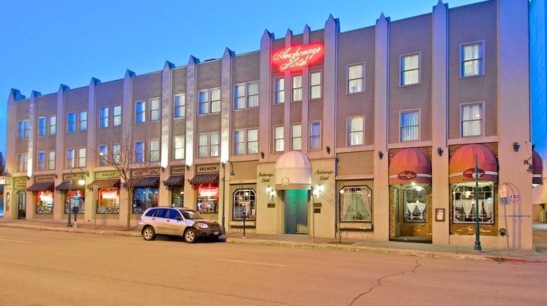 Historic Anchorage Hotel Exterior. Images powered by <a href="https://www.leonardoworldwide.com" target="_blank" rel="noopener">Leonardo</a>.