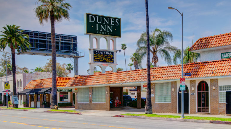 <b>Dunes Inn Sunset Exterior</b>. Images powered by <a href="https://www.leonardoworldwide.com/" title="Leonardo Worldwide" target="_blank">Leonardo</a>.