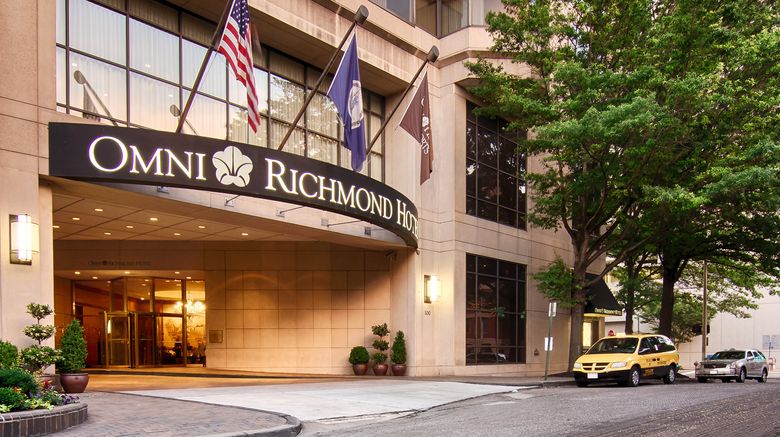 <b>Omni Richmond Hotel Exterior</b>. Images powered by <a href="https://www.leonardoworldwide.com/" title="Leonardo Worldwide" target="_blank">Leonardo</a>.