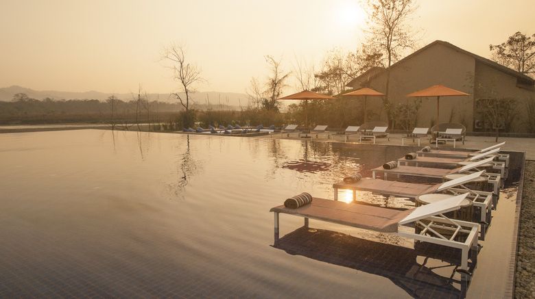 <b>Meghauli Serai, a Taj Hotel Pool</b>. Images powered by <a href="https://www.leonardoworldwide.com/" title="Leonardo Worldwide" target="_blank">Leonardo</a>.