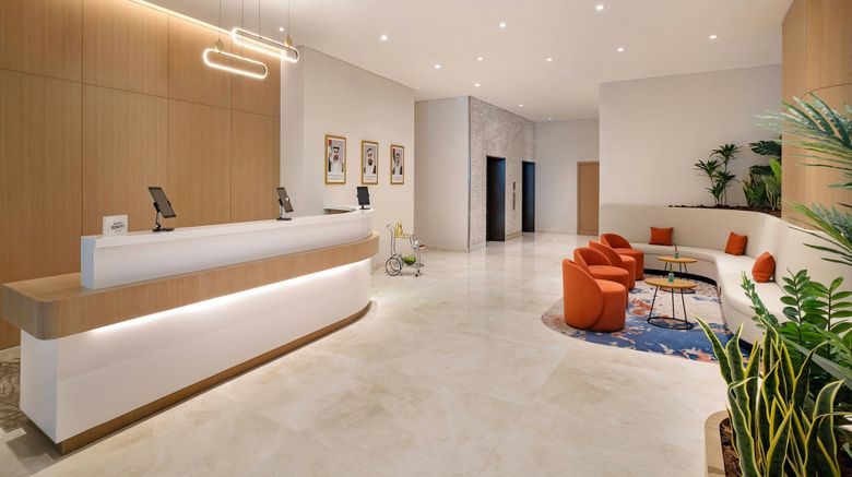 <b>Courtyard World Trade Center, Abu Dhabi Lobby</b>. Images powered by <a href="https://www.leonardoworldwide.com/" title="Leonardo Worldwide" target="_blank">Leonardo</a>.