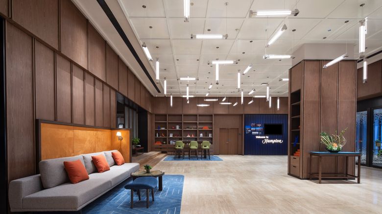 <b>Hampton Inn XIY Hi-Te Zone Zhangba Lobby</b>. Images powered by <a href="https://www.leonardoworldwide.com/" title="Leonardo Worldwide" target="_blank">Leonardo</a>.