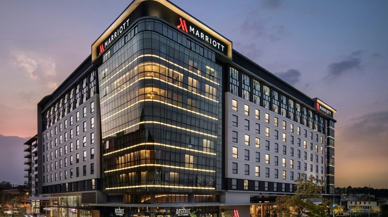 Johannesburg Marriott Hotel Melrose Arch Exterior. Images powered by <a href="https://www.leonardoworldwide.com" target="_blank" rel="noopener">Leonardo</a>.