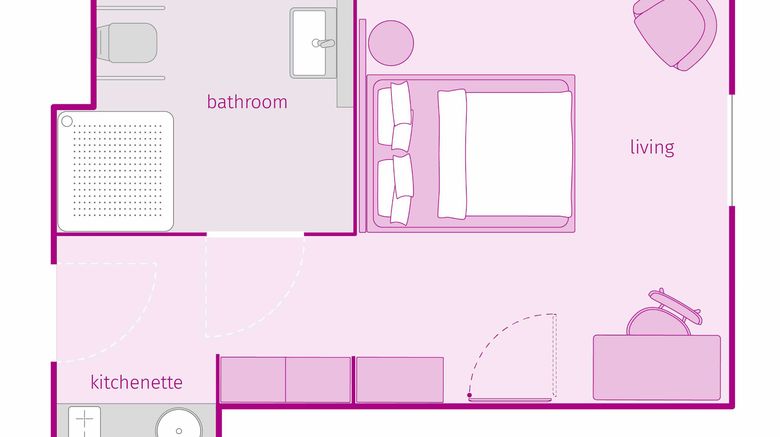 <b>smartments Frankfurt City-Ost Room</b>. Images powered by <a href="https://www.leonardoworldwide.com/" title="Leonardo Worldwide" target="_blank">Leonardo</a>.
