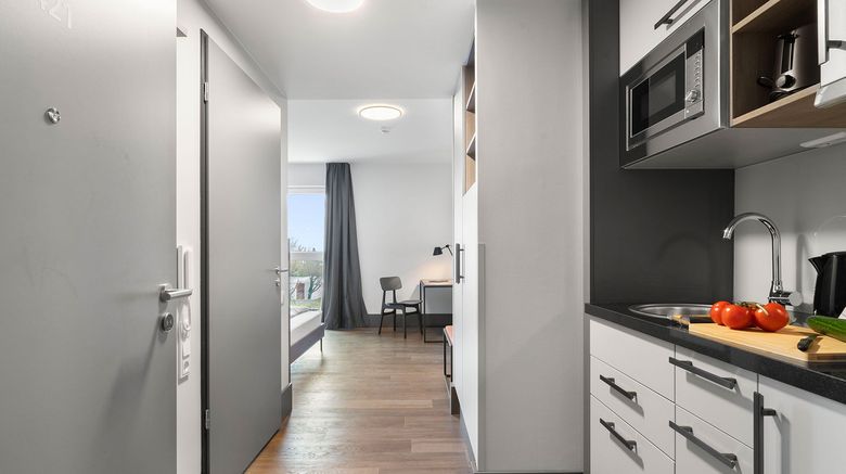 <b>smartments Frankfurt City-Ost Room</b>. Images powered by <a href="https://www.leonardoworldwide.com/" title="Leonardo Worldwide" target="_blank">Leonardo</a>.