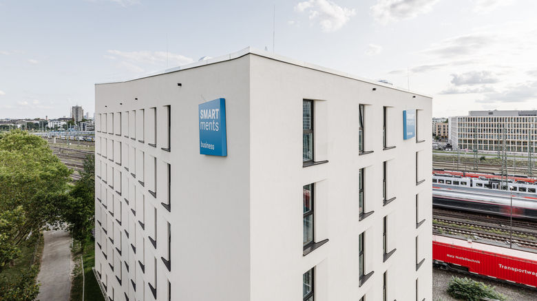 Smartments Business Mannheim Exterior. Images powered by <a href="https://www.leonardoworldwide.com" target="_blank" rel="noopener">Leonardo</a>.