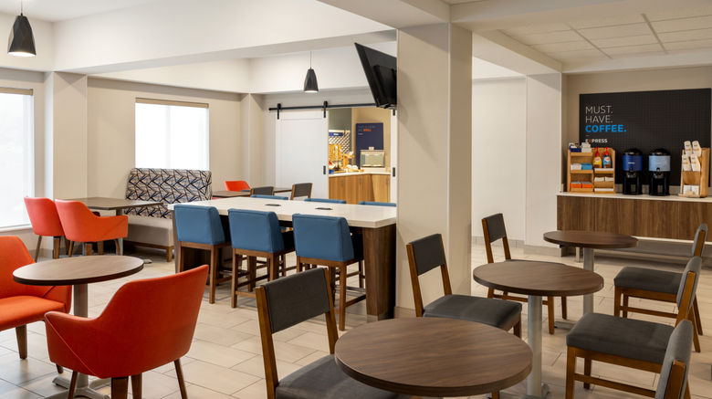 <b>Holiday Inn Express Syracuse Airport Restaurant</b>. Images powered by <a href="https://www.leonardoworldwide.com/" title="Leonardo Worldwide" target="_blank">Leonardo</a>.