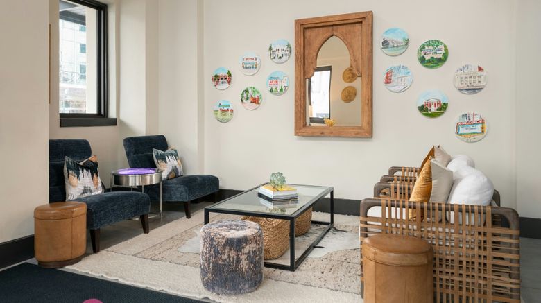 <b>Moxy Columbia Downtown Lobby</b>. Images powered by <a href="https://www.leonardoworldwide.com/" title="Leonardo Worldwide" target="_blank">Leonardo</a>.
