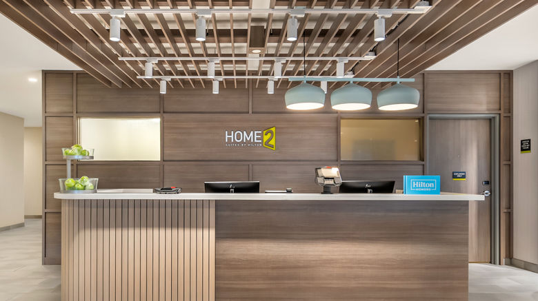 <b>Home2 Suites Reynoldsburg Columbus East Lobby</b>. Images powered by <a href="https://www.leonardoworldwide.com/" title="Leonardo Worldwide" target="_blank">Leonardo</a>.