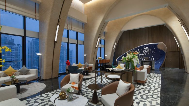 <b>Hampton Inn CKG Hongyadong River View Lobby</b>. Images powered by <a href="https://www.leonardoworldwide.com/" title="Leonardo Worldwide" target="_blank">Leonardo</a>.