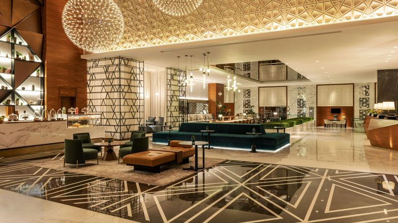 <b>Sheraton Grand Hotel Dubai Lobby</b>. Images powered by <a href="https://www.leonardoworldwide.com/" title="Leonardo Worldwide" target="_blank">Leonardo</a>.
