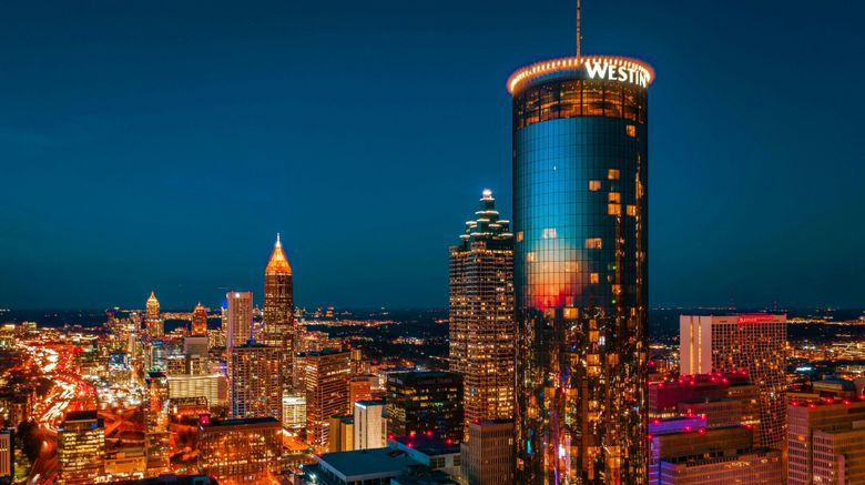 The Westin Peachtree Plaza, Atlanta Exterior. Images powered by <a href="https://www.leonardoworldwide.com" target="_blank" rel="noopener">Leonardo</a>.