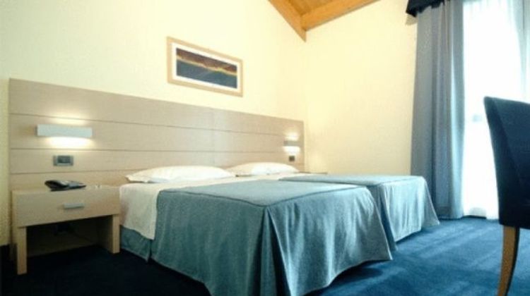 Green Hotel Room