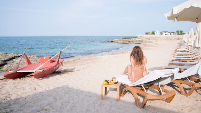 <b>Masseria San Domenico Beach</b>. Images powered by <a href=https://www.travelagewest.com/Hotels/Fasano-Italy/