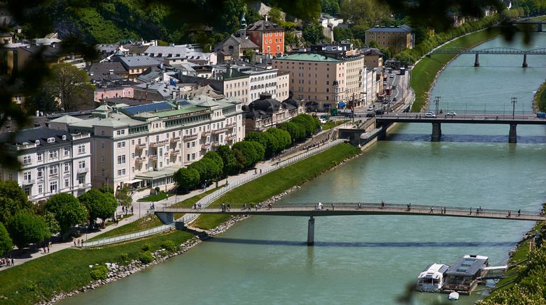 <b>Hotel Sacher Salzburg Exterior</b>. Images powered by <a href="https://www.leonardoworldwide.com/" title="Leonardo Worldwide" target="_blank">Leonardo</a>.