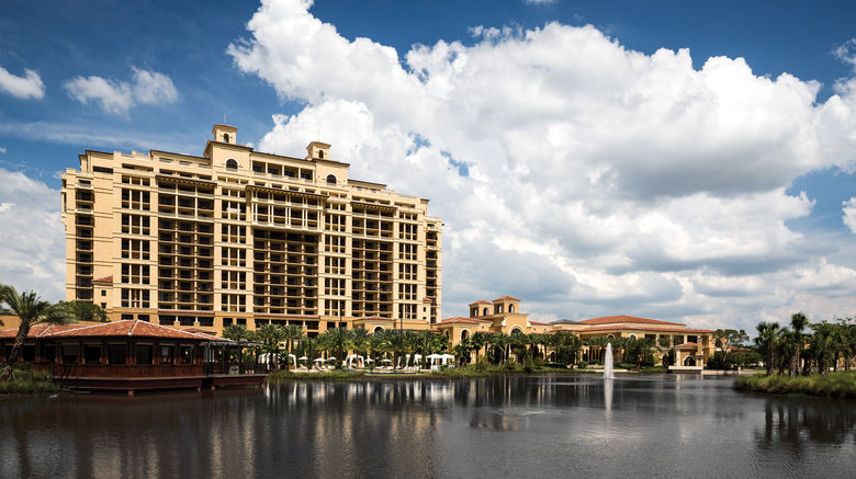 Four Seasons Orlando Walt Disney World Exterior. Images powered by <a href=https://www.travelweekly.com/Hotels/Lake-Buena-Vista-FL/