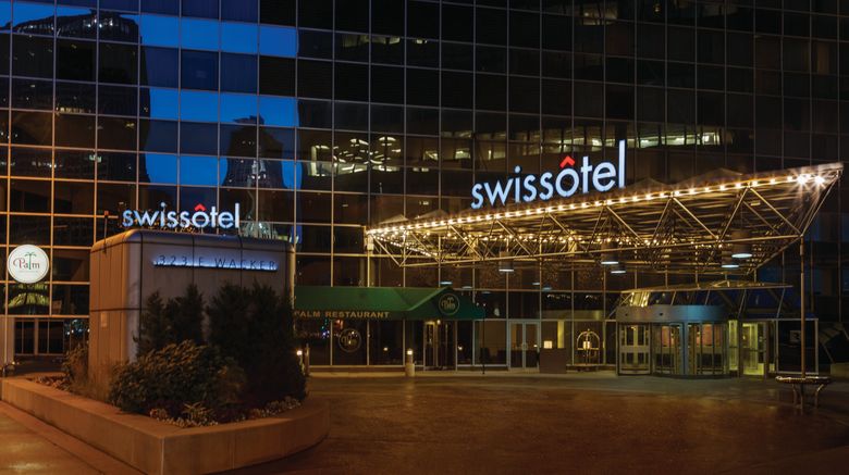 Swissotel Chicago Exterior. Images powered by <a href=https://www.travelweekly.com/Hotels/Chicago/