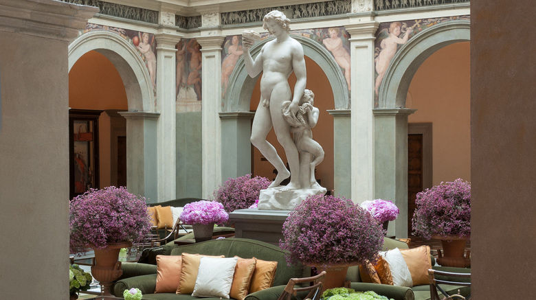 Four Seasons Hotel Florence Lobby. Images powered by <a href=https://www.travelweekly.com/Hotels/Florence/