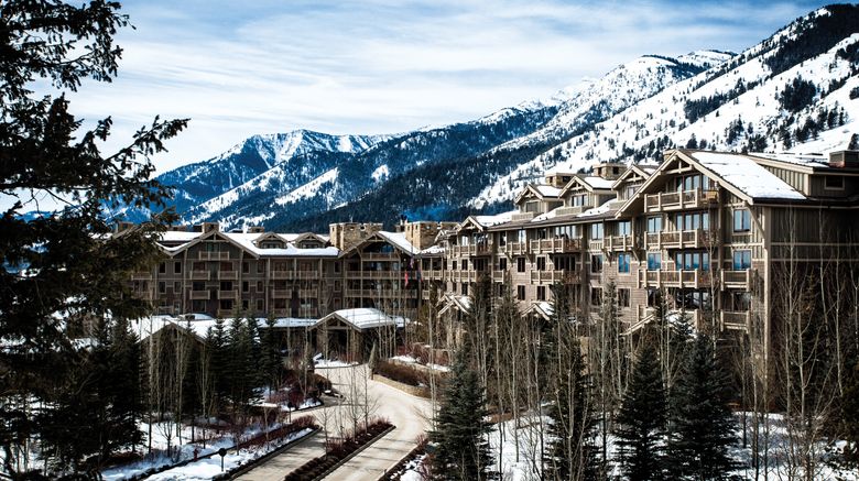 <b>Four Seasons Resort Jackson Hole Exterior</b>. Images powered by <a href="https://leonardo.com/" title="Leonardo Worldwide" target="_blank">Leonardo</a>.