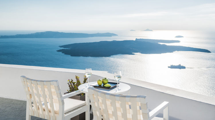On The Rocks Santorini Exterior