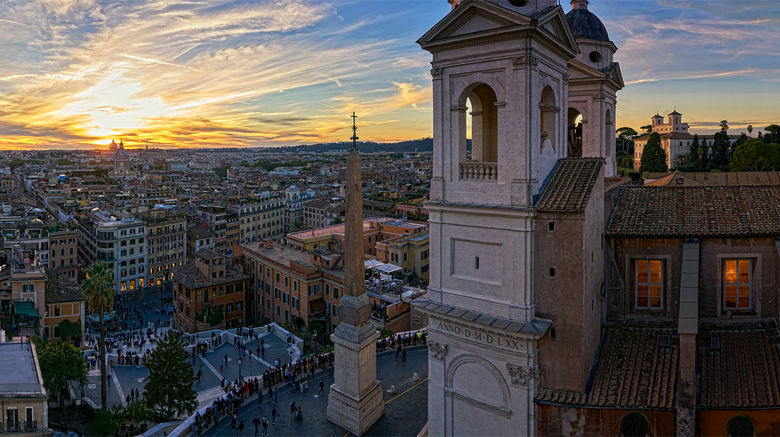 <b>Hotel Hassler Roma Exterior</b>. Images powered by <a href="https://www.leonardoworldwide.com/" title="Leonardo Worldwide" target="_blank">Leonardo</a>.