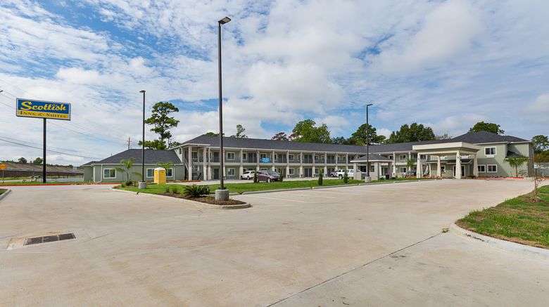 Scottish Inns  and  Suites Crosby Exterior. Images powered by <a href="https://www.leonardoworldwide.com" target="_blank" rel="noopener">Leonardo</a>.