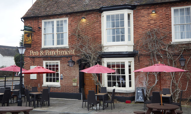 The Pen & Parchment Exterior