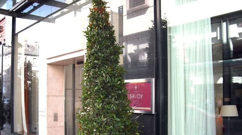 <b>Savoy Hotel Exterior</b>. Images powered by <a href="https://www.leonardoworldwide.com/" title="Leonardo Worldwide" target="_blank">Leonardo</a>.