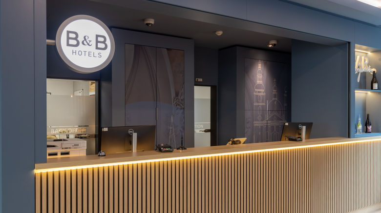<b>B&B Hotel Fulda-Hbf Lobby</b>. Images powered by <a href="https://www.leonardoworldwide.com/" title="Leonardo Worldwide" target="_blank">Leonardo</a>.