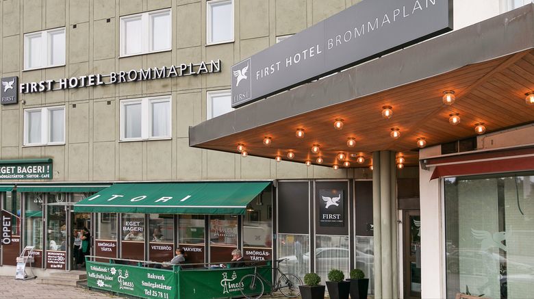 <b>First Hotel Brommaplan Exterior</b>. Images powered by <a href="https://www.leonardoworldwide.com/" title="Leonardo Worldwide" target="_blank">Leonardo</a>.
