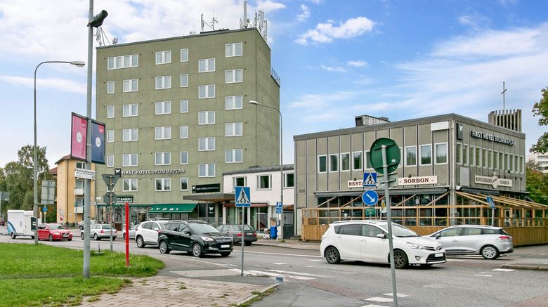 <b>First Hotel Brommaplan Exterior</b>. Images powered by <a href="https://www.leonardoworldwide.com/" title="Leonardo Worldwide" target="_blank">Leonardo</a>.