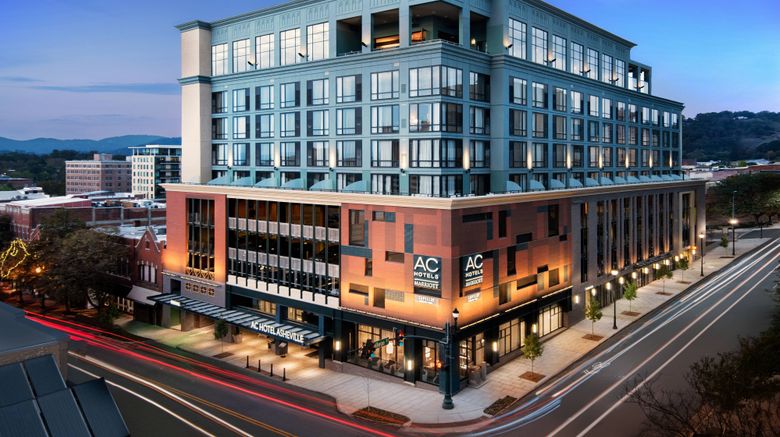 AC Hotel Asheville Downtown Exterior. Images powered by <a href="https://www.leonardoworldwide.com" target="_blank" rel="noopener">Leonardo</a>.