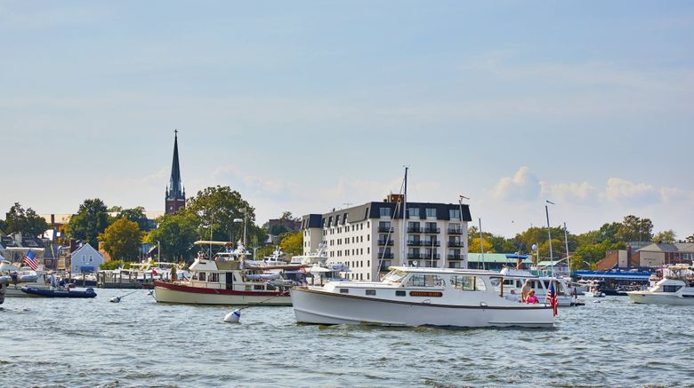 <b>Annapolis Waterfront Hotel Exterior</b>. Images powered by <a href="https://www.leonardoworldwide.com/" title="Leonardo Worldwide" target="_blank">Leonardo</a>.