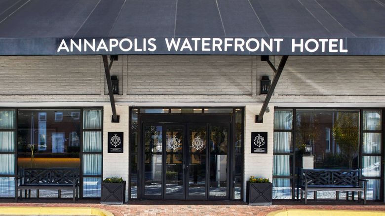 <b>Annapolis Waterfront Hotel Exterior</b>. Images powered by <a href="https://www.leonardoworldwide.com/" title="Leonardo Worldwide" target="_blank">Leonardo</a>.