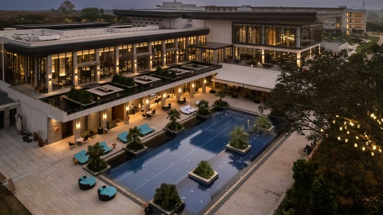 <b>JW Marriott Bengaluru Prestige Golfshire Pool</b>. Images powered by <a href="https://www.leonardoworldwide.com/" title="Leonardo Worldwide" target="_blank">Leonardo</a>.