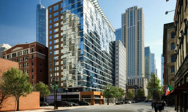 Aloft Chicago Downtown River North Exterior