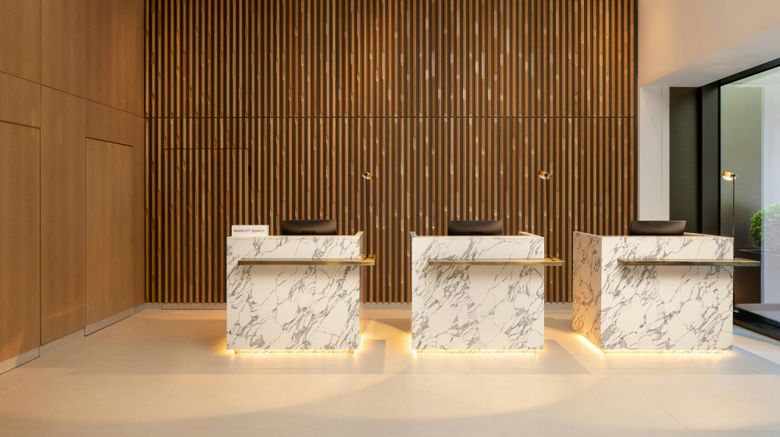 <b>AC Hotel by Marriott Glasgow Lobby</b>. Images powered by <a href="https://www.leonardoworldwide.com/" title="Leonardo Worldwide" target="_blank">Leonardo</a>.
