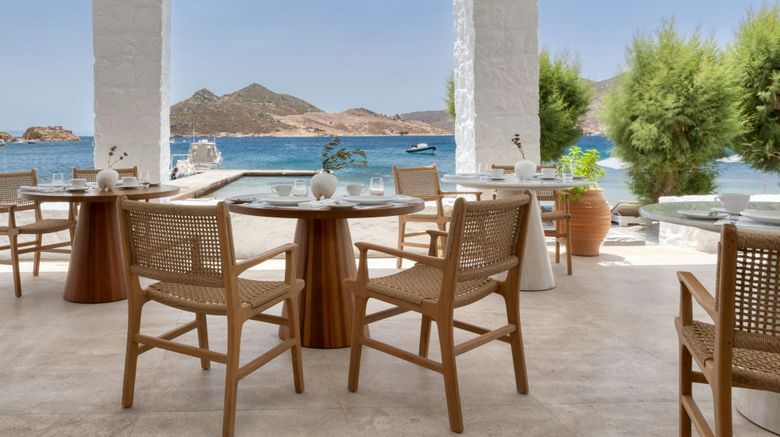 <b>Patmos Aktis Suites & Spa Restaurant</b>. Images powered by <a href="https://www.leonardoworldwide.com/" title="Leonardo Worldwide" target="_blank">Leonardo</a>.