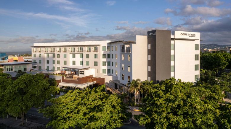<b>Courtyard by Marriott Kingston Jamaica Exterior</b>. Images powered by <a href="https://www.leonardoworldwide.com/" title="Leonardo Worldwide" target="_blank">Leonardo</a>.