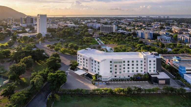 <b>Courtyard by Marriott Kingston Jamaica Exterior</b>. Images powered by <a href="https://www.leonardoworldwide.com/" title="Leonardo Worldwide" target="_blank">Leonardo</a>.