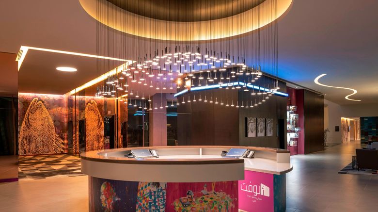 <b>Aloft Dubai Creek Lobby</b>. Images powered by <a href="https://www.leonardoworldwide.com/" title="Leonardo Worldwide" target="_blank">Leonardo</a>.