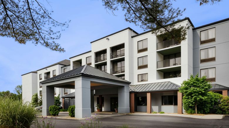 Courtyard Portsmouth Marriott Exterior. Images powered by <a href="https://www.leonardoworldwide.com" target="_blank" rel="noopener">Leonardo</a>.
