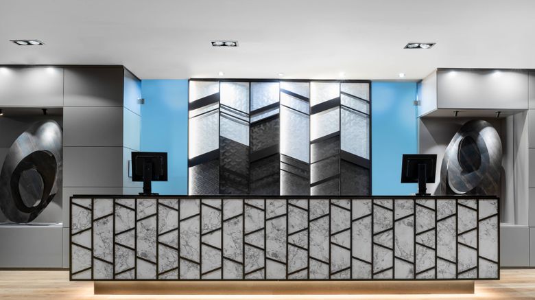 <b>AC Hotel Oviedo Forum Lobby</b>. Images powered by <a href="https://www.leonardoworldwide.com/" title="Leonardo Worldwide" target="_blank">Leonardo</a>.