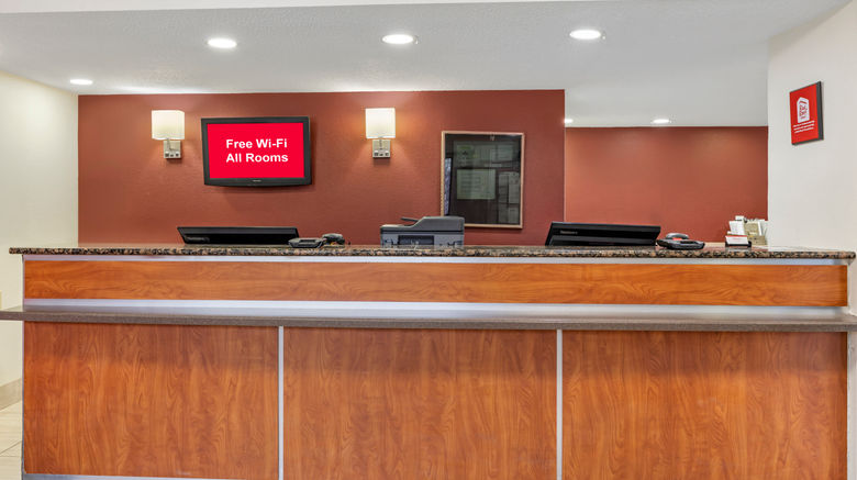 <b>Red Roof Inn Parsippany Lobby</b>. Images powered by <a href="https://www.leonardoworldwide.com/" title="Leonardo Worldwide" target="_blank">Leonardo</a>.