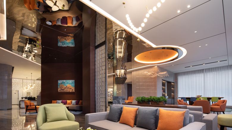 <b>Hampton Xianyang Stadium Lobby</b>. Images powered by <a href="https://www.leonardoworldwide.com/" title="Leonardo Worldwide" target="_blank">Leonardo</a>.